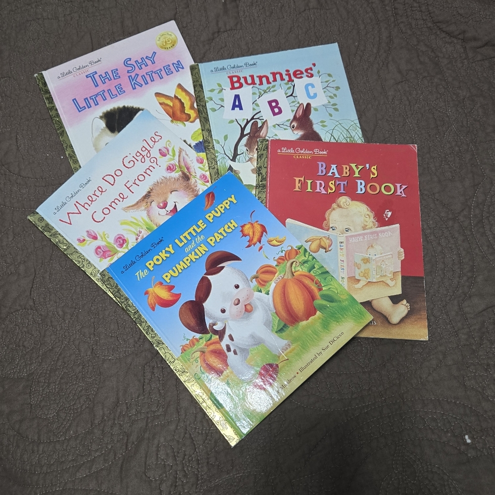 Set of 5 Golden Books